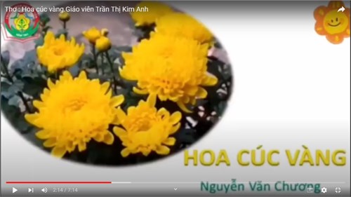 Thơ   Hoa cúc vàng  - Giáo viên: Trần Thị Kim Anh